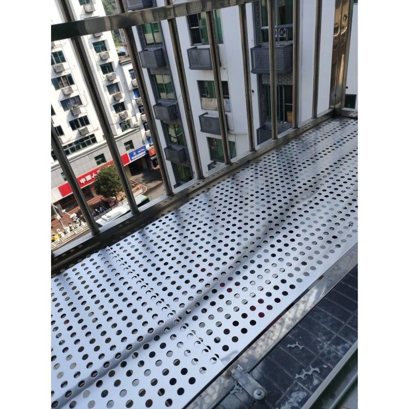 Bilaida 2Pcs Stainless Steel Perforated Sheet (SUS304), 16" Width, 12.6" Length, 0.28'' Aperture, 0.47'' Hole Pitch (0.028" Thickness) - Image 5